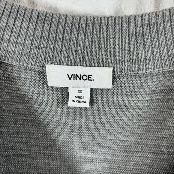 Vince Double Face Cardigan Wool Silk XS Oversized - Picture 5 of 7